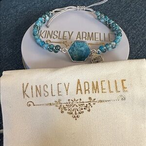 Kinsley Armelle Blue Howlite Beaded Bracelet